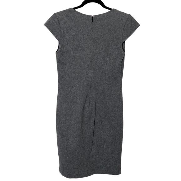 Rebecca Taylor Sheath Dress Gray Angled Waist Detail women’s size 6 - Picture 6 of 6